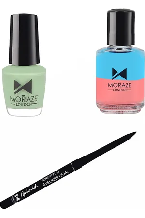Moraze Pack of Kajal with 1 Nail Polish & Paint Remover (5+30) ML