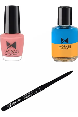 Moraze Set of Kajal with Nail Polish and Nail Paint Remover