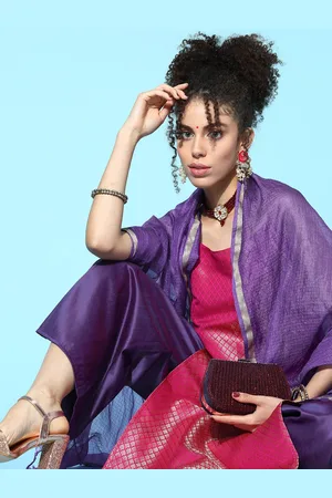 anayna Woven Design Silk Blend Kurta Set