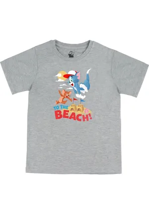 Wear Your Mind Boys Grey & pearl blue Biker Polo Collar Raw Edge T-shirt