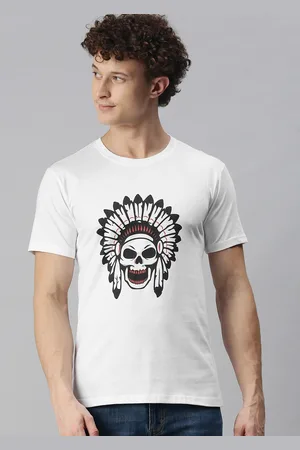 BRATMA Men White Printed T-shirt