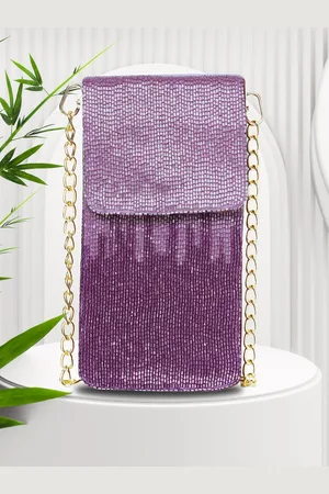 MARKQUES Suede Oversized Structured Sling Bag with Fringed