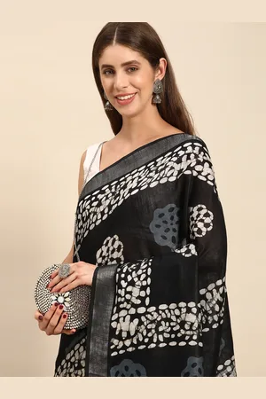 swatika Tie & Dye Zari Pure Cotton Bhagalpuri Saree