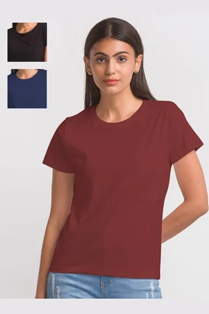 FashionRack Women Pack Of 3 Cotton T-shirt