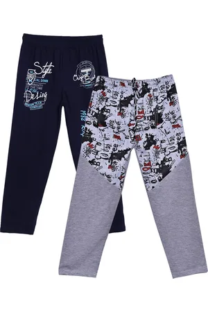 Sweet Angel Girls Pack Of 2 Printed Pure Cotton Straight-Fit Track Pants