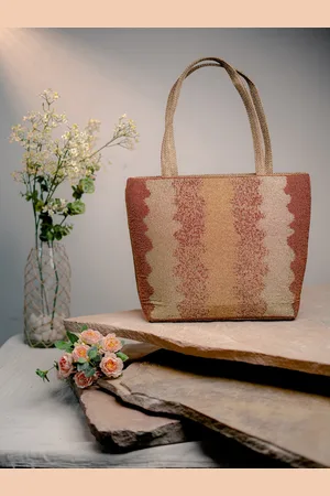 Nidhi Rathi Women Textured Oversized Structured Jute Shoulder Bag