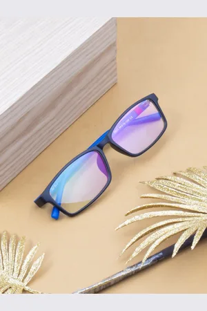 Ted Smith Unisex Transparent Full Rim Rectangle Frames Eyeglasses