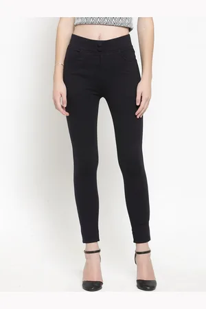 Clora Creation Women Navy Blue Solid Skinny Fit Jeggings