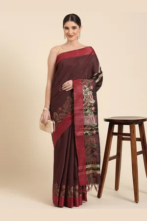 swatika Solid Bhagalpuri Saree