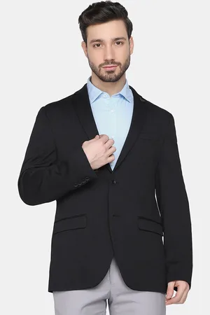 Blackberrys Slim-Fit Notched Lapel Collar Single Breasted Formal Blazer