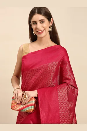 swatika Woven Design Zari Silk Blend Bhagalpuri Saree