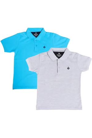BAESD Boys Pack of 2 Polo Collar Cotton T-shirts