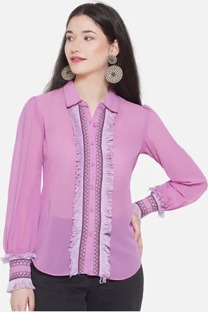 Kalini Edgy Spread Collar Semiformal Shirt