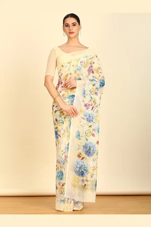 Soch Floral Printed Pure Georgette Saree