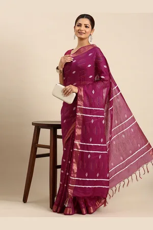 swatika Woven Design Zari Silk Blend Bhagalpuri Saree