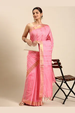 swatika Woven Design Zari Silk Blend Bhagalpuri Saree
