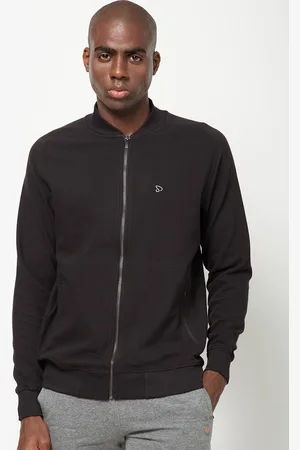Sporto Men Solid Ribbed Bomber Jacket