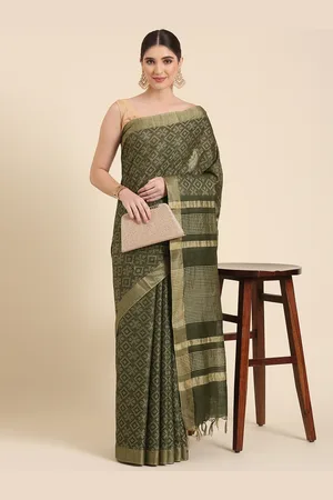 swatika Woven Design Ethnic Motifs Bhagalpuri Saree