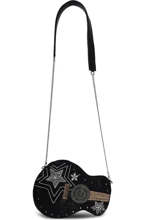 MARKQUES Embellished Leather Structured Sling Bag