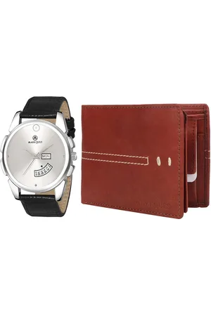 MARKQUES Men Black & Brown Solid Leather Accessory Gift Set