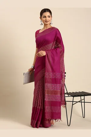 swatika Woven Design Zari Silk Blend Bhagalpuri Saree