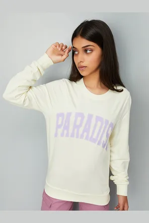 Max Collection Girls Typography Printed Pure Cotton Sweatshirt