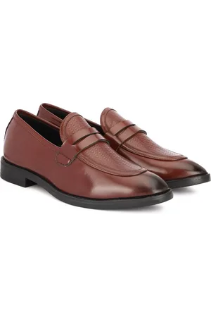 SHOZANIA Men Leather Formal Penny Loafers