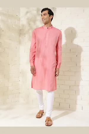 Fabindia Floral Yoke Design Thread Work Cotton Straight Kurta