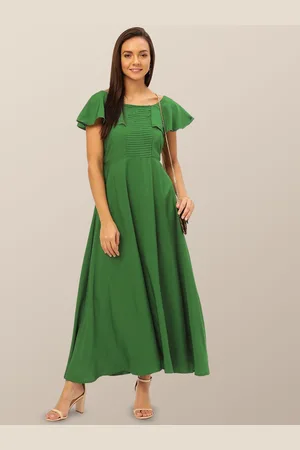 Chemistry Flutter Sleeve Crepe Maxi Dress