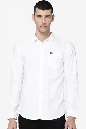 Wrangler Men White Casual Shirt