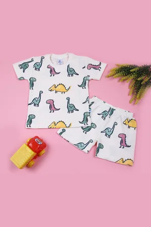 V-Mart Infant Boys Printed T-shirt With Shorts