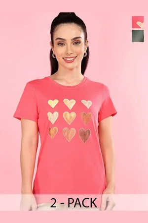dollar Women Typography 2 Printed Cowl Neck T-shirt