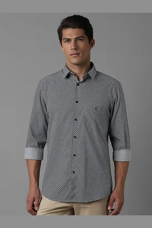 Louis Philippe Men Slim Fit Opaque Printed Casual Shirt