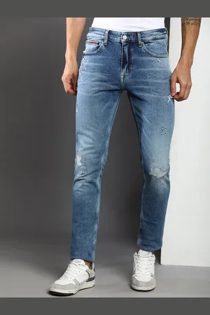 Tommy Hilfiger Men Slim Fit Mildly Distressed Heavy Fade Stretchable Jeans
