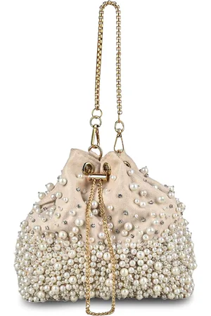 MARKQUES Embellished Suede Structured Handheld Bag