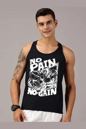 Rodzen Men Printed Raw Edge T-shirt