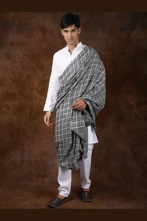 Exotic India Gray Quill Men