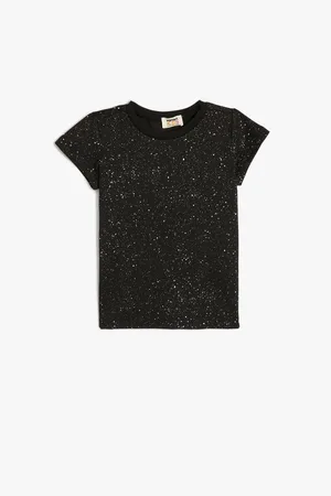 Koton Girls Polka Dot Printed Cotton Regular Fit T-shirt