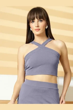 DressBerry Halter Neck Crop Top