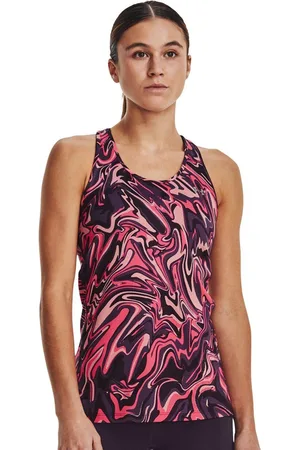 Under Armour Women Abstract Printed Racerback Slim Fit T-shirt