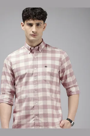Arrow Manhattan Slim Fit Checked Pure Cotton Casual Shirt
