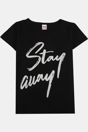 V-Mart Girls Typography Printed Long Sleeves Cotton T-shirt