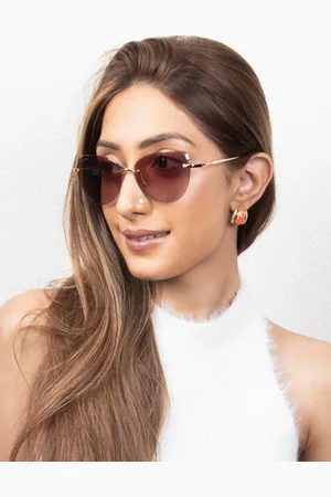 Ted Smith Women Cateye Sunglasses with UV Protected Lens-TSF-CATCHME_C2