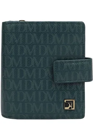 Da Milano Women Typography Printed Leather Two Fold Wallet