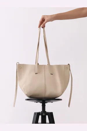 Campus Sutra Leather Shopper Shoulder Bag with Tasselled
