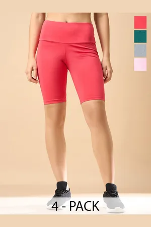 Color Capital Pack Of 4 High Rise Above Knee Gym Tights