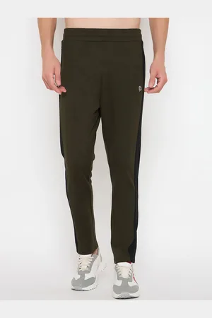 John Players Men Colourblocked Mid Rise Track Pants