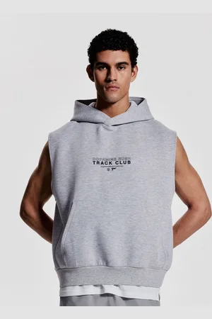 H&M Loose Fit Sleeveless Sports Hoodie With DryMove