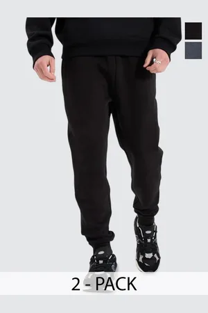 Moda Rapido Men Pack Of 2 Cotton Mid Rise Joggers