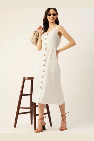 DressBerry A-Line Cotton Midi Dress